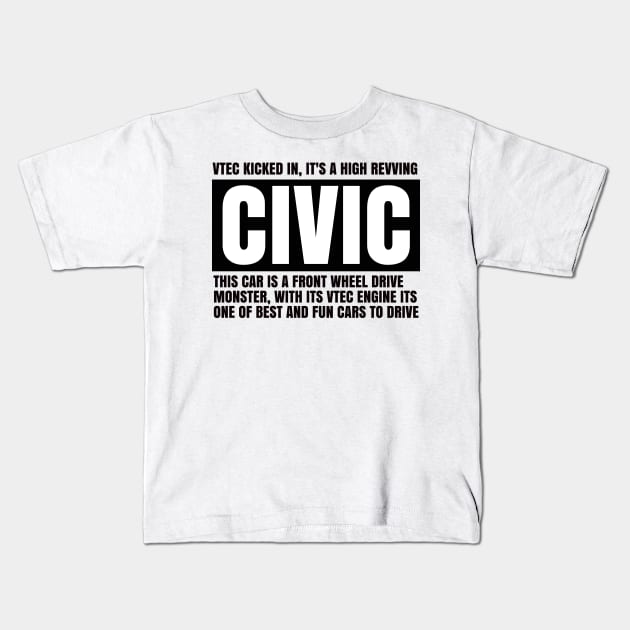 Vtec Kids T-Shirt by MOTOSHIFT